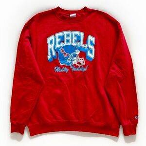 Ole Miss University Rebels Champion Crewneck Sweatshirt College Hotty Toddy XL